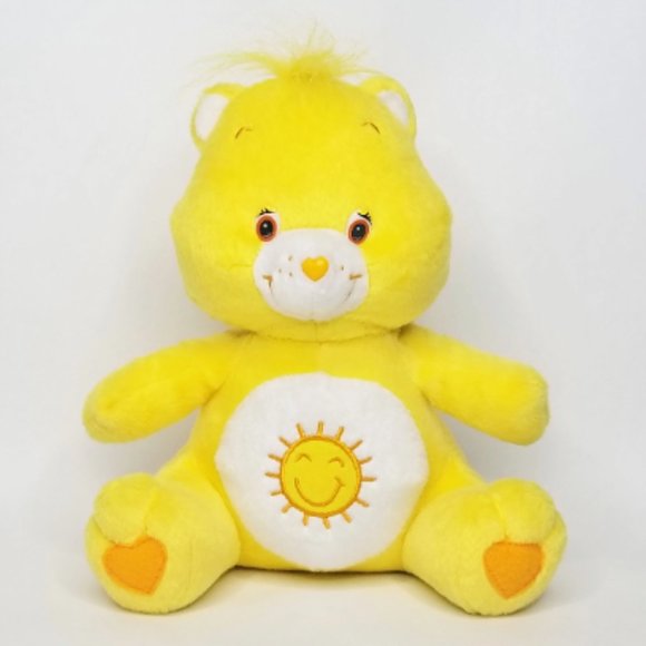 Care Bears Other - Vintage Funshine Bear Care Bear 9" Plush Sitting Nanco Ganz Stuffed Animal